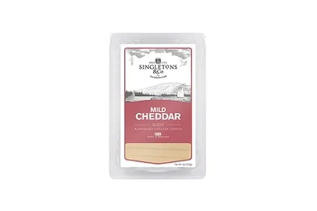 Baltasis čederio sūris SINGLETONS & CO, švelnus, pjaustytas, 150 g (M)