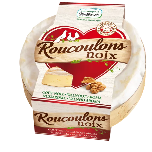 Siers FROMAGERIE MILLER Roucoulons Noix, ar valriekstiem, 125g