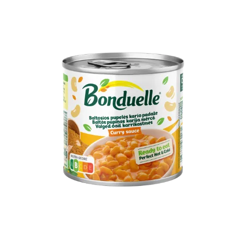 Baltosios pupelės kario padaže BONDUELLE, 430 g