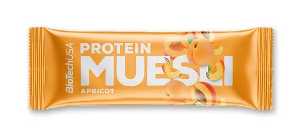 Baltyminis batonėlis BioTechUSA Muesli Bar, su abrikosais, 30 g