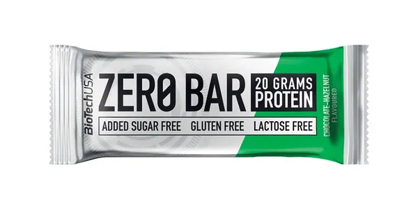 Proteīna batoniņš BioTechUSA Zero Bar, šokolāde-lazdu rieksti, 50g