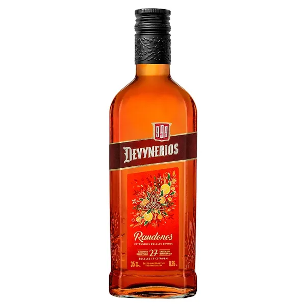 Balzamas sp.gėrimas RAUDONOS DEVYNERIOS, 35%, 0,35 l