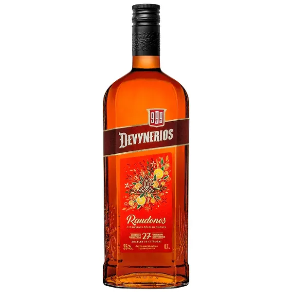 Balzamas sp.gėrimas RAUDONOS DEVYNERIOS, 35 %, 0,7 l