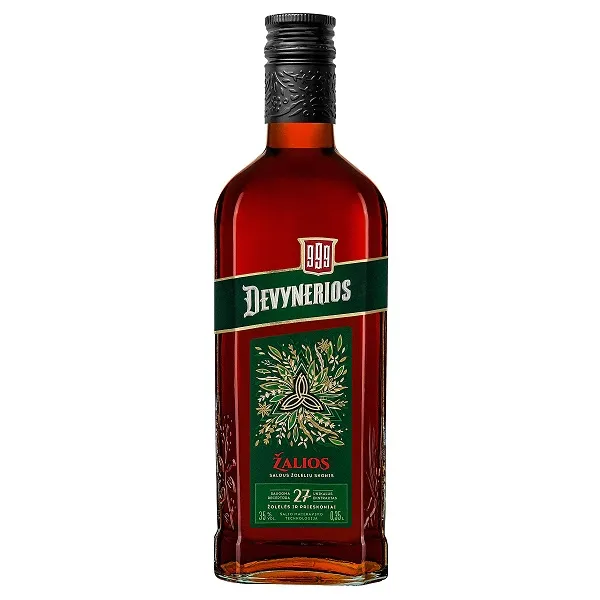 Balzamas sp.gėrimas ŽALIOS DEVYNERIOS, 35%, 0,35 l
