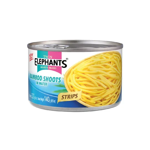 Bambukų ūgliai TWIN ELEPHANT, juostelės, 227 g