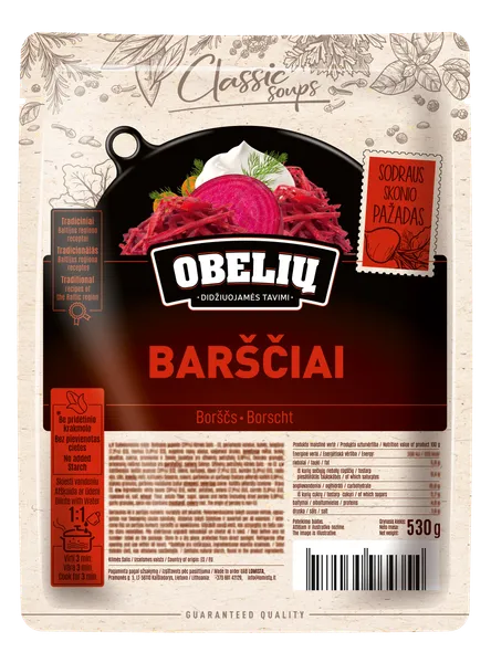 Barščių sriuba OBELIŲ, 530 g