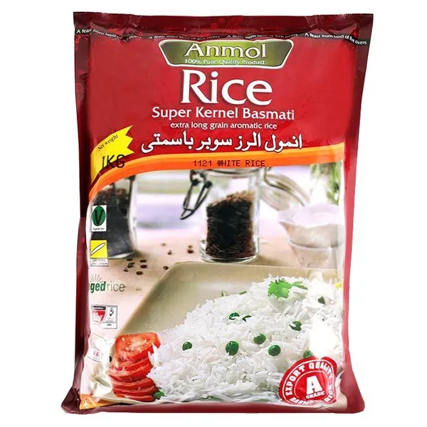 Basmati ryžiai ANMOL, itin ilgi, 1 kg
