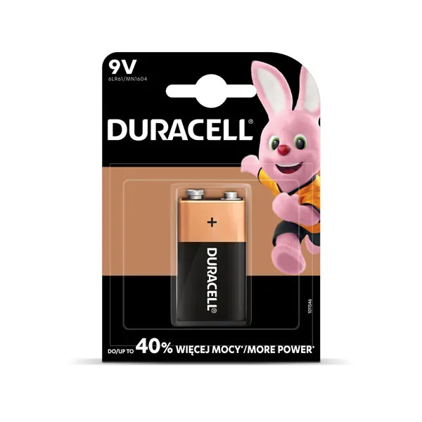 Baterija DURACELL 9V, LR61, 1vnt