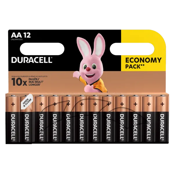Baterijos DURACELL AA, LR6, 12vnt