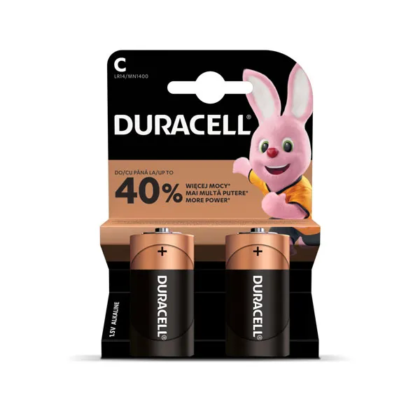 Baterijas Duracell C LR14 2 gab.