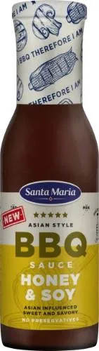 BBQ padažas SANTA MARIA, su medumi ir soja, 350 g