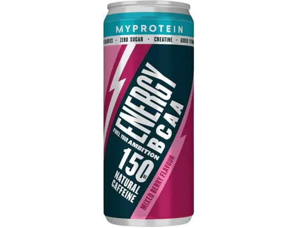 Enerģijas dzēriens BCAA MY PROTEIN, zemeņu un aveņu garša, 330ml