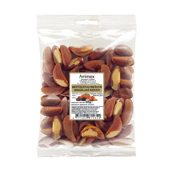 Bertoletijų riešutai ARIMEX, 500g