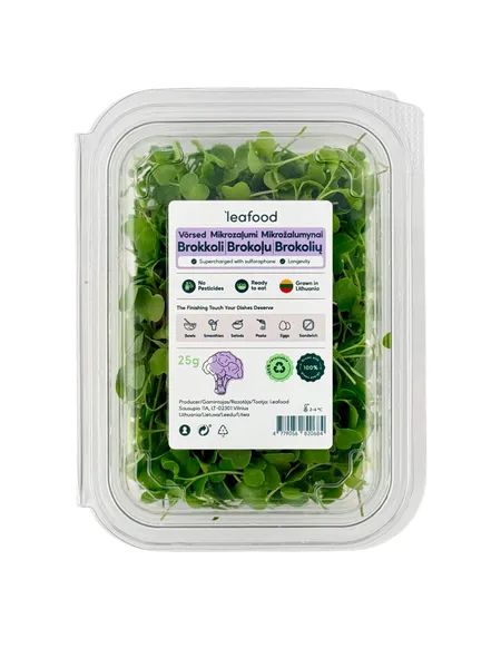 Brokolių mikrožalumynai LEAFOOD, 25g