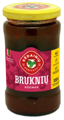 Bruknių džemas KĖDAINIŲ, 330 g