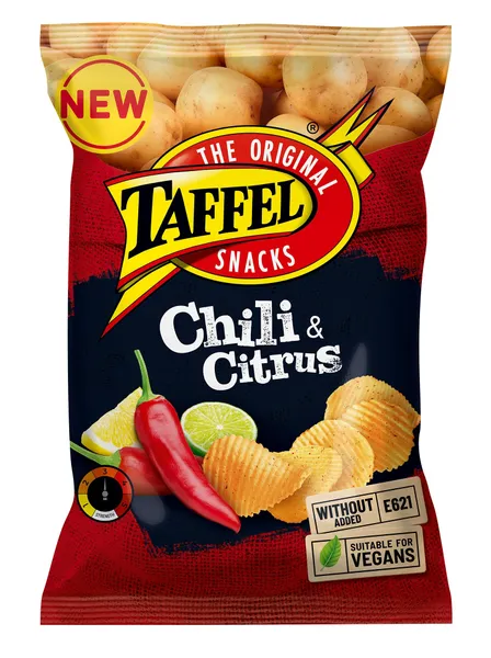 Krapų skonio bulvių traškučiai TAFFEL, 130 g