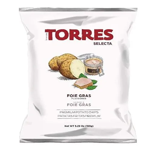 Kartupeļu čipsi TORRES Fuagra garša, 150g