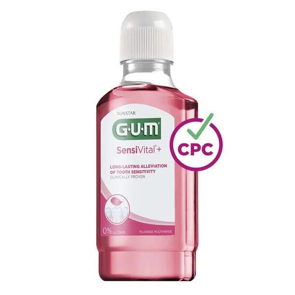Burnos skalavimo skystis GUM® (6081) Sensivital+ 300 ml.