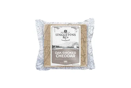 Čederio sūris SINGLETONS & CO, rūkytas ąžuolo dūmuose, 200 g