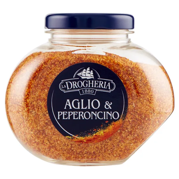 Kaltētu ķiploku un čili piparu maisījums LA DROGHERIA, 140g