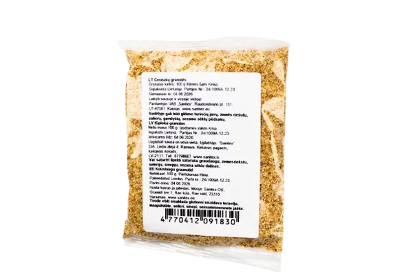 Česnakų granulės, džiovintos 0.5-1 mm, 100 g