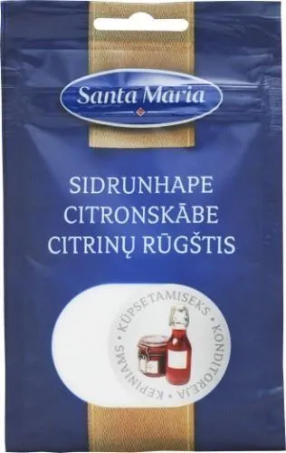 Citrinų rūgštis SANTA MARIA, 30 g