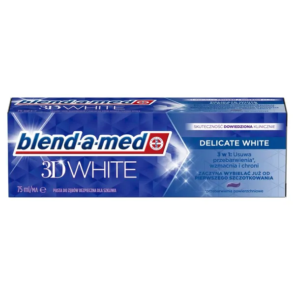 Dantų pasta BLEND A MED 3D WHITE Delicate White, 75ml