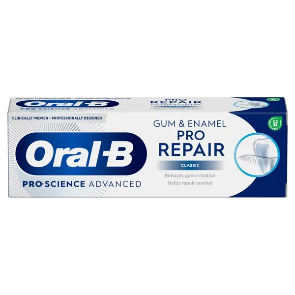 Dantų pasta ORAL-B Pro-Science Advanced, Gum & Enamel Repair, Classic, 75 ml