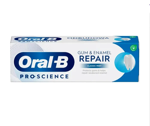 Dantų pasta ORAL-B Pro-Science, Gum & Enamel Repair, Classic Mint, 75 ml