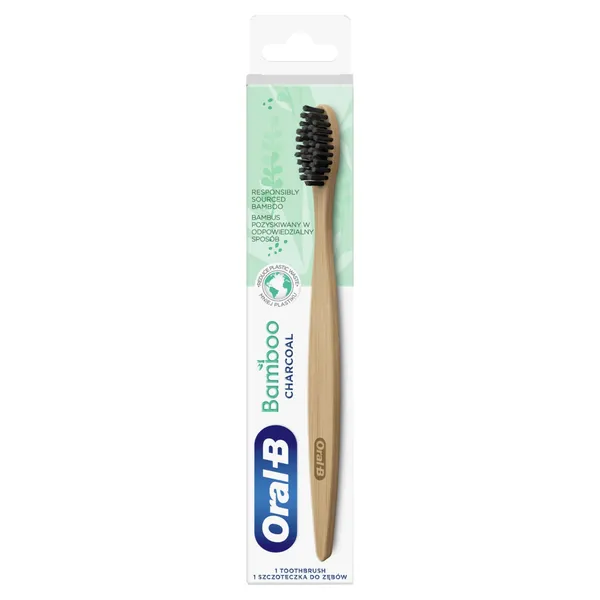 Dantų šepetėlis ORAL-B Bamboo Charcoal, 1 vnt.
