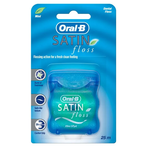 Dantų siūlas ORAL-B Satin Tape, 25 m