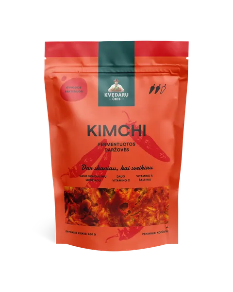 Daržovės KVEDARŲ ŪKIS Kimchi, fermentuotos, 400 g