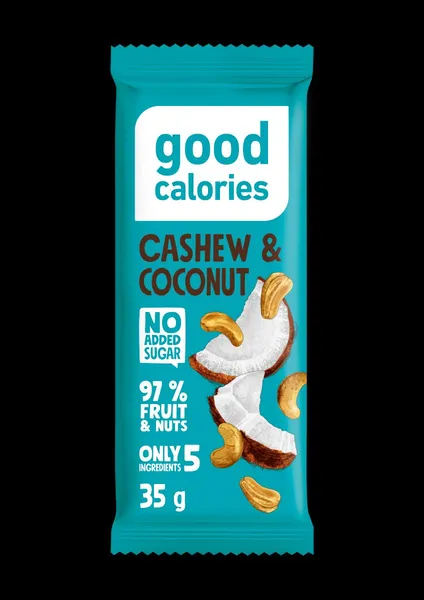 "Energy" dateļu batoniņš ar Indijas riekstiem, zemesriekstiem un kokosriekstiem GOOD CALORIES, 35g