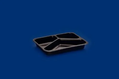 Daugkartinis indelis SEAL 3 dalių, užlydomas, juodas, PP, 227 x 178 x 50 mm, 80 vnt