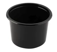 Daugkartinis indelis sriubai SEAL, juodas, užlydomas, PP, 350 ml, D 115 mm, H 58 mm, 50 vnt.