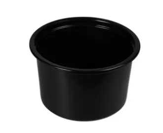 Daugkartinis indelis sriubai SEAL,  juodas, užlydomas, PP, 450 ml, D 115 mm, H 75 mm, 50 vnt
