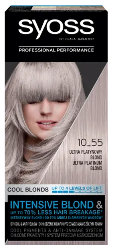 Dažomasis plaukų kremas SYOSS COLOR, 10-55 UltraPltnmBlnd
