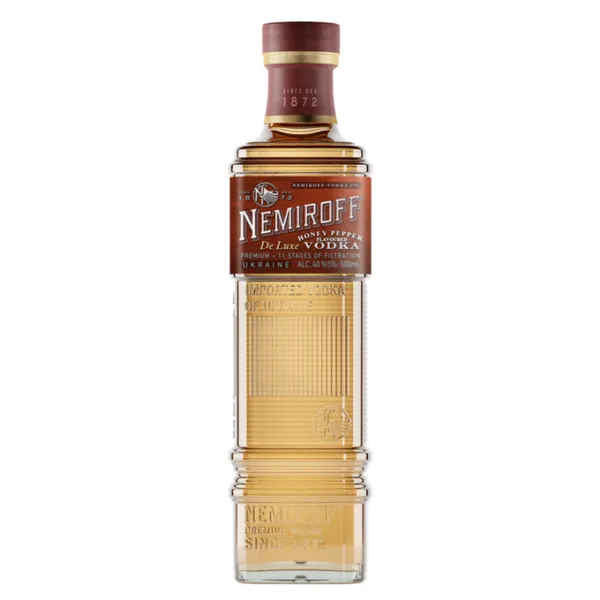 DEGTINĖ NEMIROFF DE LUXE HONEY PEPPER 0,5L 40%