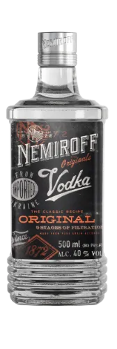 Degtinė NEMIROFF, Original, 40%, 0,5 L