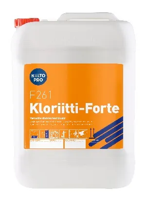 Dezinfekcijos priemonė su cloru F 261 Kloriitti-Forte, 10 l / 12 kg