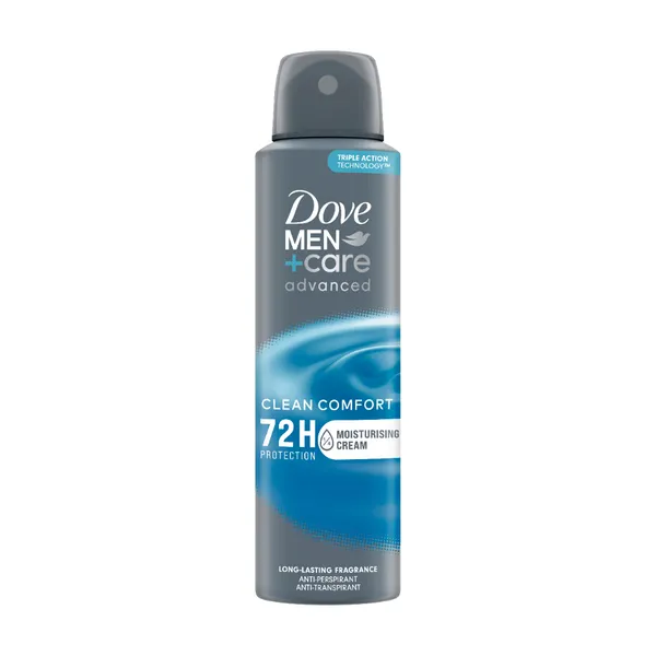 Dezodorantas DOVE Men+Care Clean Comfort, purškiamas, 150 ml