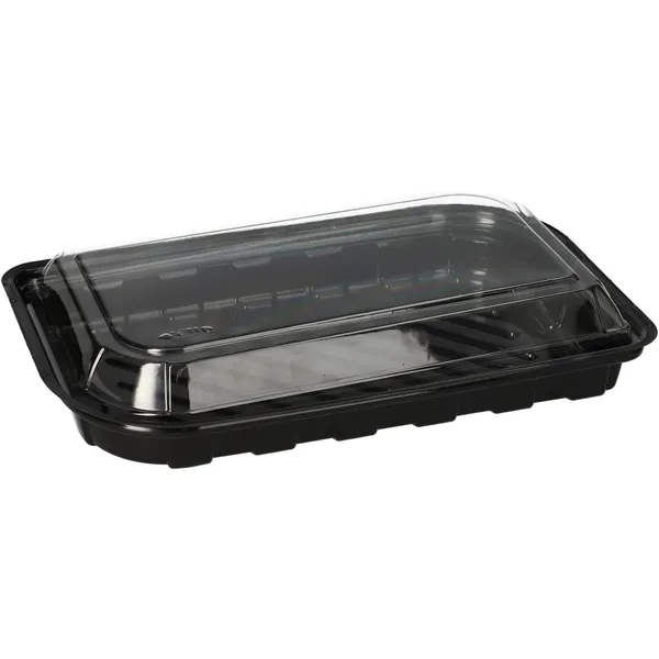 Dėžutė SUSHI, su dangteliu, R-PET, 210 x 130 x H 43 mm, 50 vnt