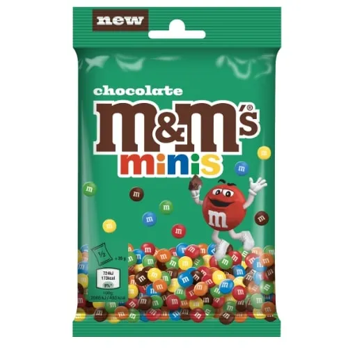 Dražė M&M's minis  traškiame spalvotame glajuje, 70 g
