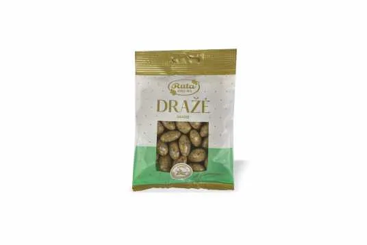 Dražė RŪTA Migdolai su baltuoju šokoladu ir kava, 100 g