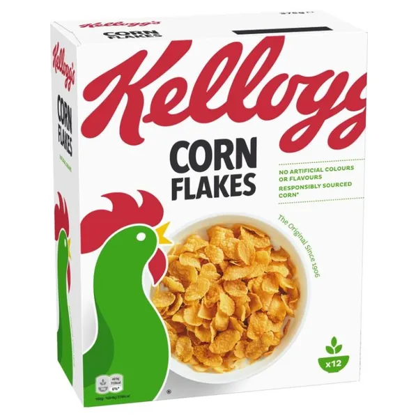 Brokastu pārslas Kelloggs Corn Flakes, 375g