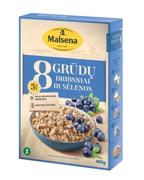 Dribsniai MALSENA, 8 grūdų, 400 g