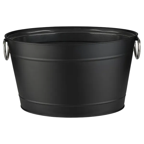Dubuo buteliams Black, ovalus, metalas/PVC, 11 l, 40 x 28 cm, H 22 cm, vnt
