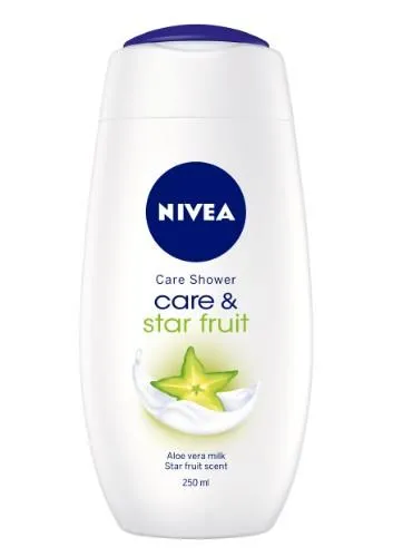 Dušo želė  NIVEA Care & Star Fruit, 250 ml