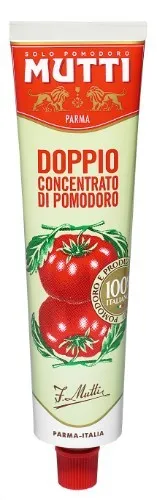 Dvigubo koncentrato pomidorų pasta MUTTI, Estero, 28-30%, 130g.