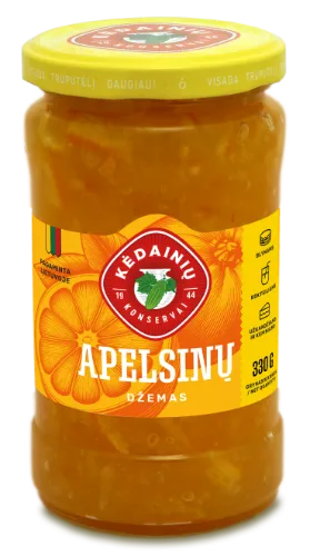 Džemas KĖDAINIŲ apelsinų, 330g